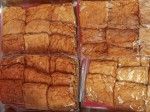 Fried tofu - Chinese food - Sunday Asian Street food market in Santo Domingo