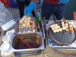 Mitarashi tofu dango - Japanese food - Sunday Asian Street food market in Santo Domingo