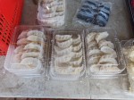 Jiaozi pork dumplings - Chinese food - Sunday Asian Street food market in Santo Domingo