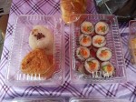 Sushi - Japanese food - Sunday Asian Street food market in Santo Domingo