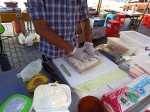 California sushi rolls - Japanese food - Sunday Asian Street food market in Santo Domingo