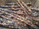 Home-made organic products in Montenegro - sausages
