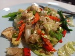 Thai Char Kway Teow with vegetables