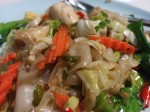 Thai Char Kway Teow with vegetables Thai Char Kway Teow with vegetables