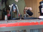 Thai iced coffee brewed in an alternative method, in a Slow bar in Bangkok, Thailand