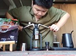 Thai iced coffee brewed in an alternative method, in a Slow bar in Bangkok, Thailand