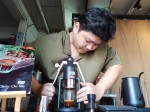 Thai iced coffee brewed in an alternative method, in a Slow bar in Bangkok, Thailand