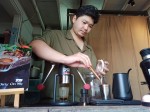 Thai iced coffee brewed in an alternative method, in a Slow bar in Bangkok, Thailand