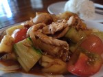 Thai style sweet and sour chicken with rice