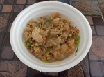 Fried rice noodles with pork and egg