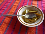 Guatemalan shrimp ceviche with hot peppers from Panajachel, Lake Atitlan