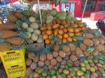 TOP 10 Guatemalan fruits for visiting Tikal and Uaxactun Mayan ruins - Fruit market stall