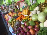 TOP 10 Guatemalan fruits for visiting Tikal and Uaxactun Mayan ruins - Fruit market stall
