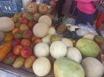 TOP 10 Guatemalan fruits for visiting Tikal and Uaxactun Mayan ruins - Fruit market stall