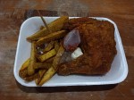2 Days & 1 Night Acatenango and Fuego Volcano trekking menu in Guatemala - fried chicken with fries