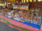 Guatemala Semana Santa - Ciudad de Guatemala, street food stalls with Guatemalan sweets, nougats and coconut cakes