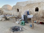 A real fire baked bread in a marvelous environment full of Sand Dunes of Sahara in Ong Jemel close to Tozeur