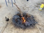 A real fire baked bread in a marvelous environment full of Sand Dunes of Sahara in Ong Jemel close to Tozeur