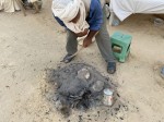 A real fire baked bread in a marvelous environment full of Sand Dunes of Sahara in Ong Jemel close to Tozeur