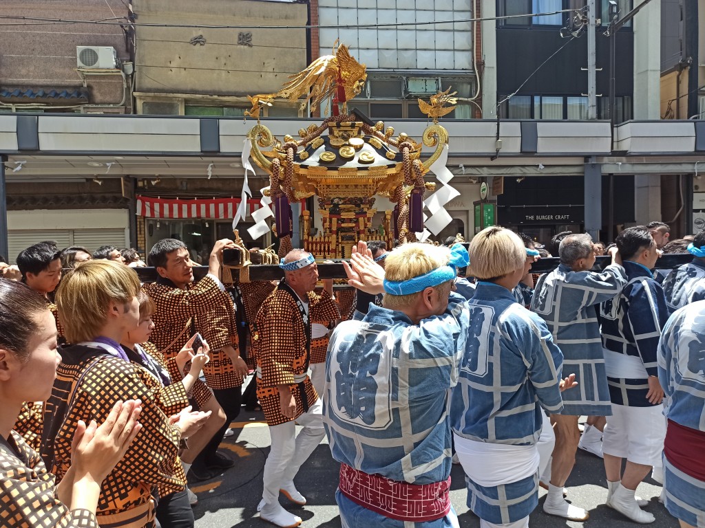 Trying Japanese yakisoba during the Sanja Matsuri Festival