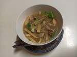Thai style Khao Soi Soup with Crispy Wonton Noodles