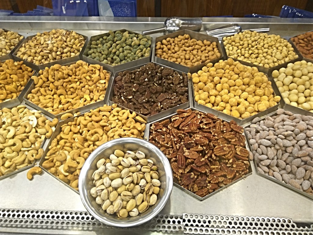 Dried nuts.