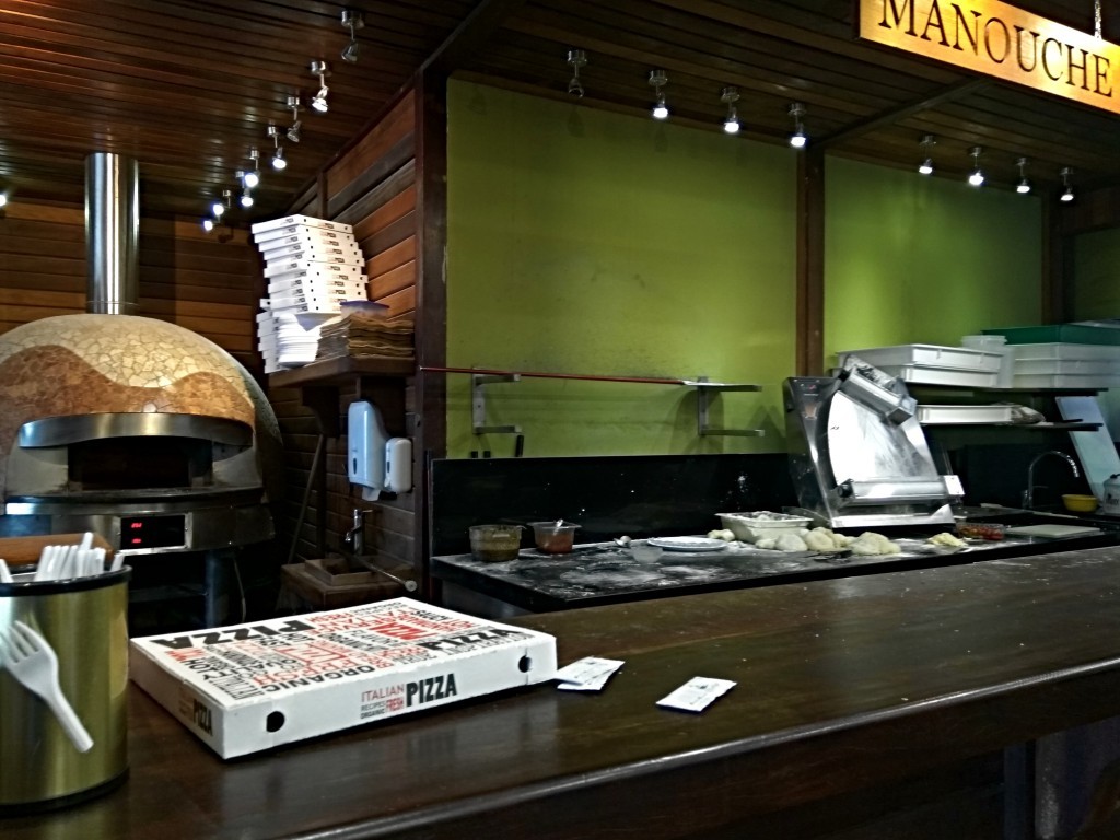 A large open stove for baking manouche. A large open stove for baking manouche.