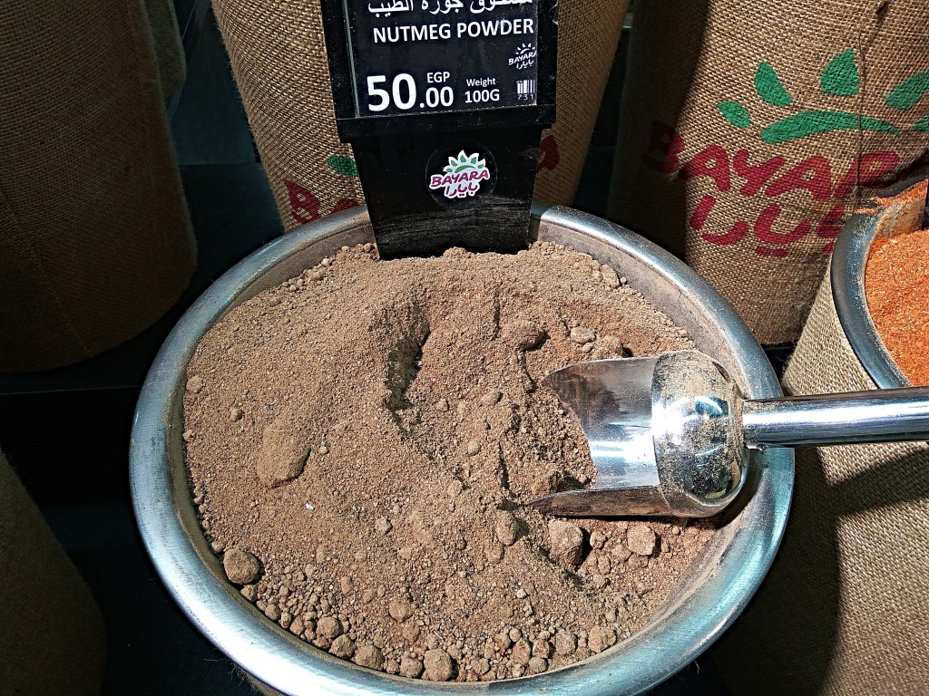 Grounded nutmeg. Grounded nutmeg.