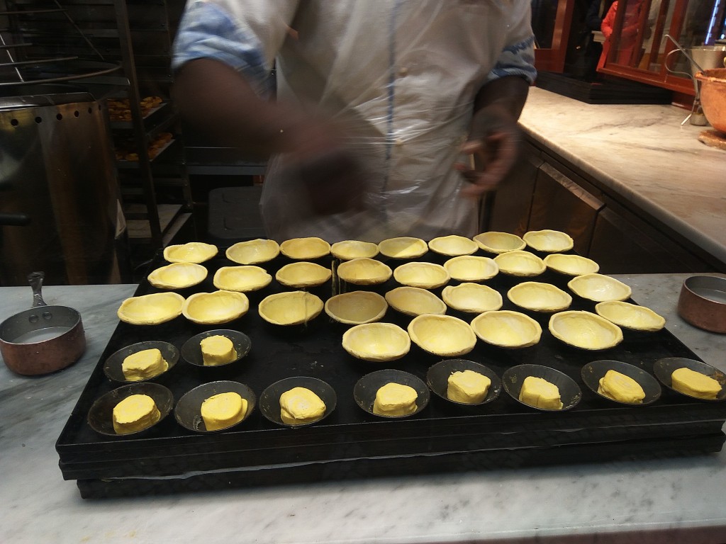 Pastéis de Nata (Pastéis de Belém) - dough cups.