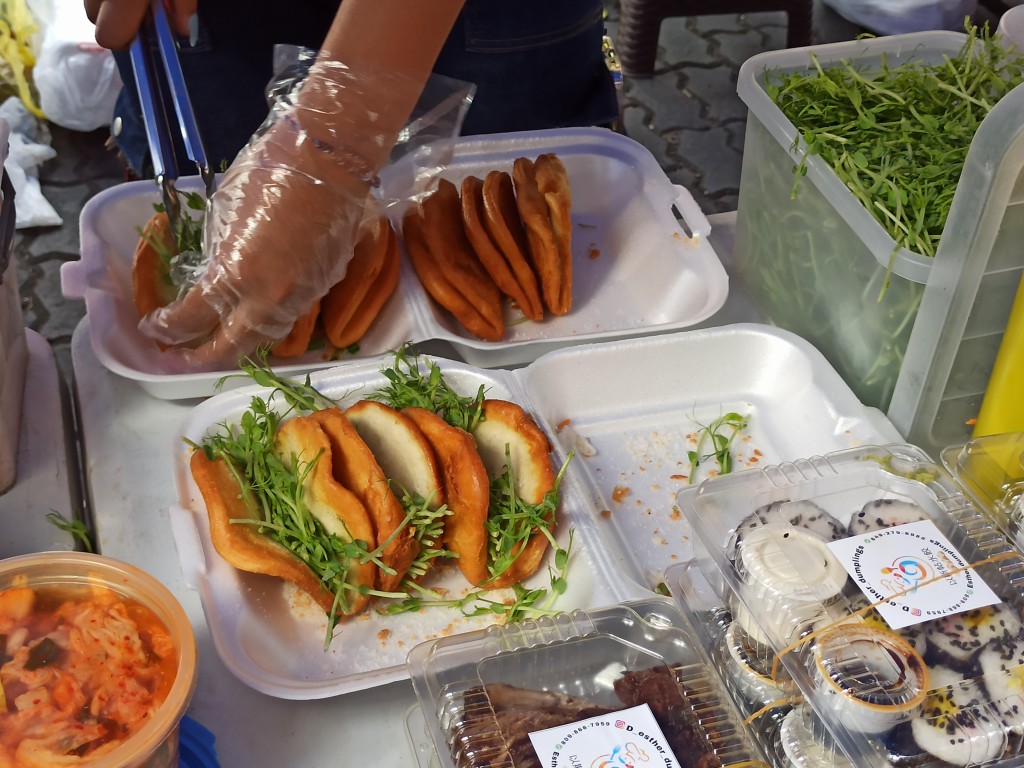 Korean bao buns - Sunday Asian Street food market in Santo Domingo