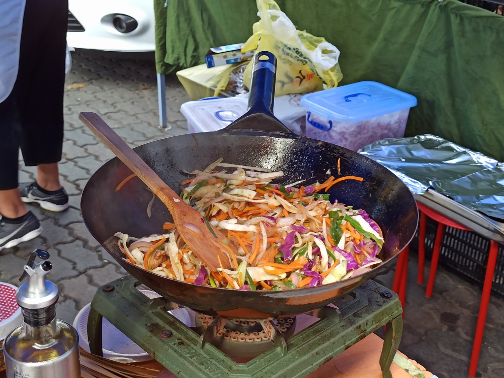 Japanese yakisoba noodles - Sunday Asian Street food market in Santo Domingo