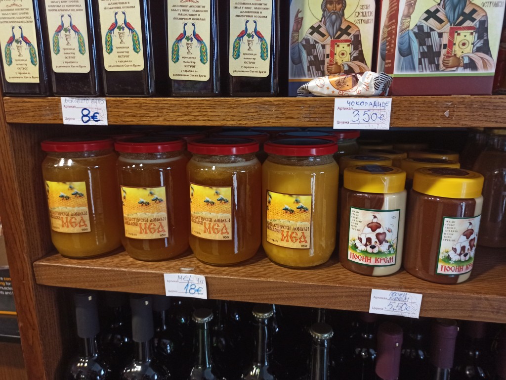 What to buy in Ostrog Monastery' s shop? Honey