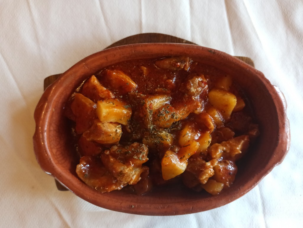 Rustic style pork in a clay pot