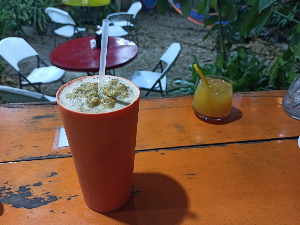 A sample menu on a 2 Days & 1 Night Acatenango and Fuego Volcano trekking tour - hydrating drinks after the trek