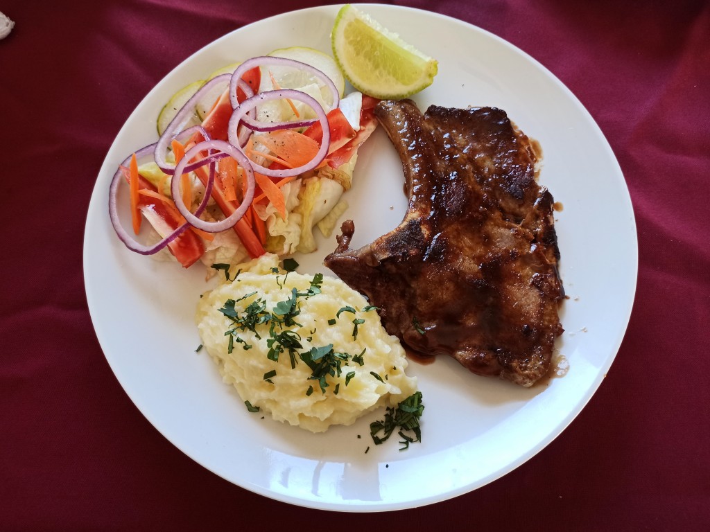 Pork steak with bone Pork steak with bone